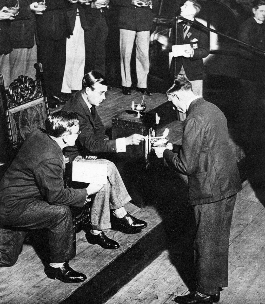 爱德华八世国王作为TOC H纪念照明灯的赞助商，威斯敏斯特，1936年 作者 不明