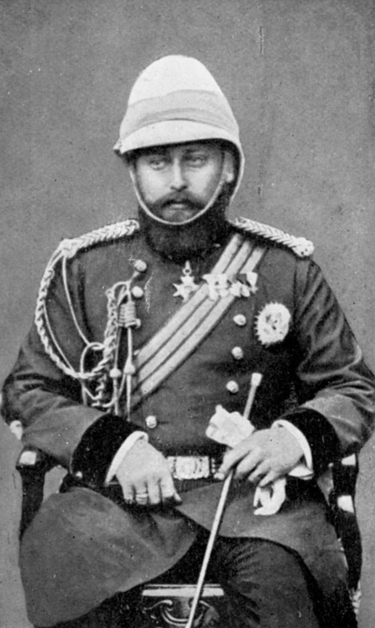1910年，英国爱德华七世国王身着军装 作者 不明