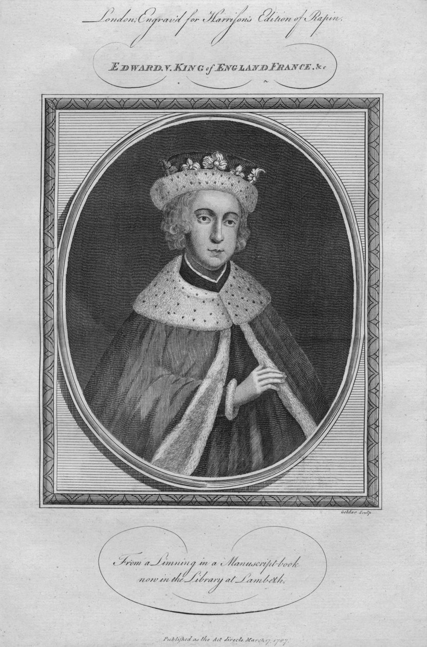 爱德华五世国王，1787年。 作者 不明