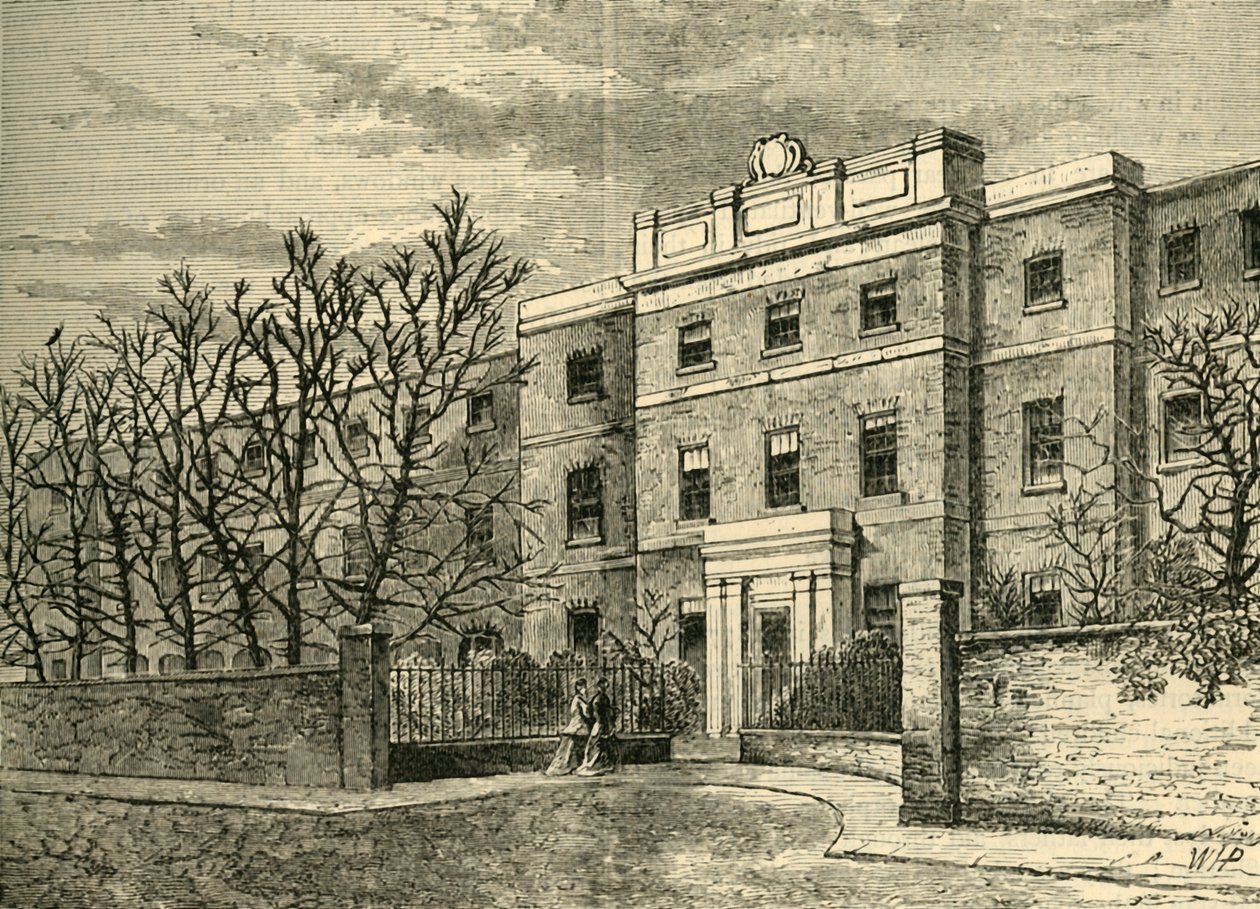 爱德华兹国王学校，建于1878年。 作者 不明