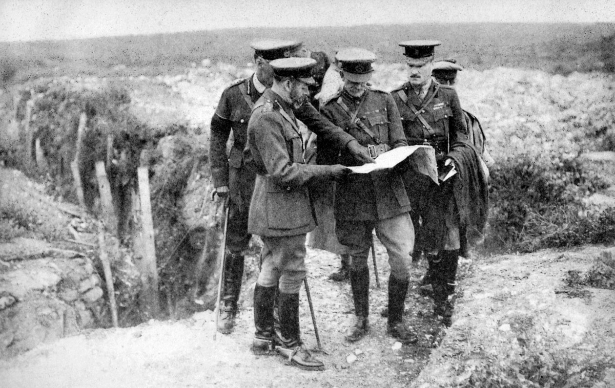乔治五世国王1865-1936年，弗里考特附近的圣乔治山，1916年8月10日， 作者 不明