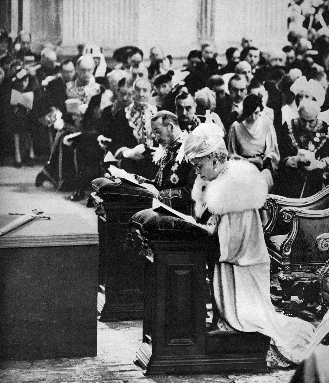 银禧纪念感恩节，圣保罗五世国王乔治五世和玛丽皇后，感恩节，1935年 作者 不明