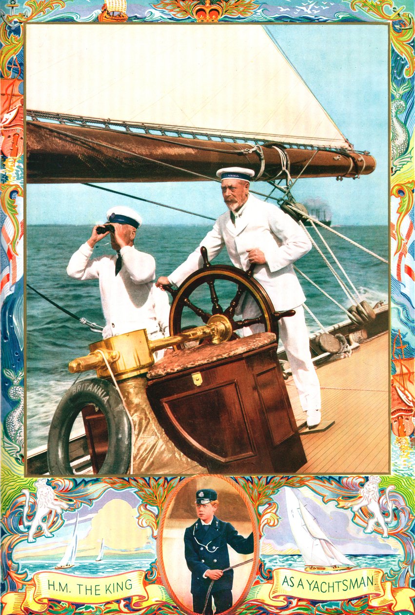 乔治五世国王（George V）作为游艇夫，1935年 作者 不明