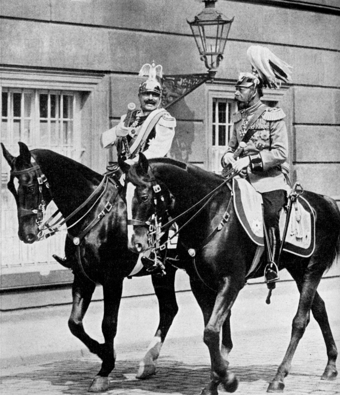 英国国王乔治五世和德国皇帝威廉二世（Kaiser Wilhelm II），1913年，1951年 作者 不明