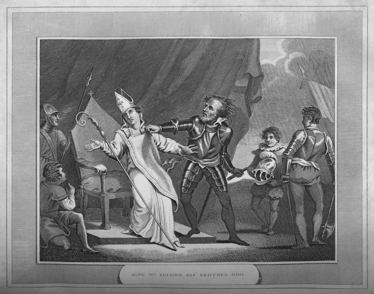 威廉国王夺取了他的兄弟Odo，1838年 作者 不明