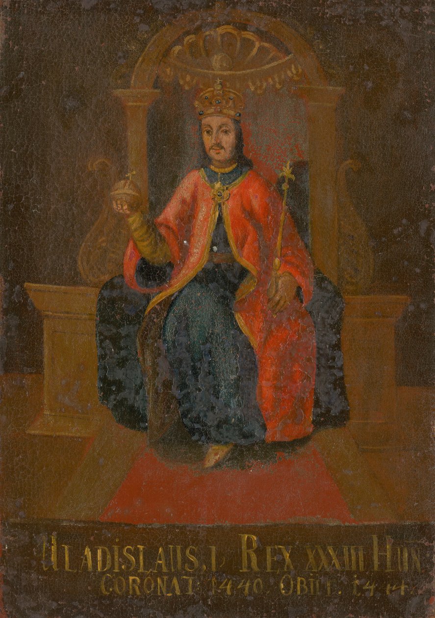 波兰，匈牙利和克罗地亚的瓦迪斯瓦夫三世国王1424-1444，第18分上半部。 作者 不明