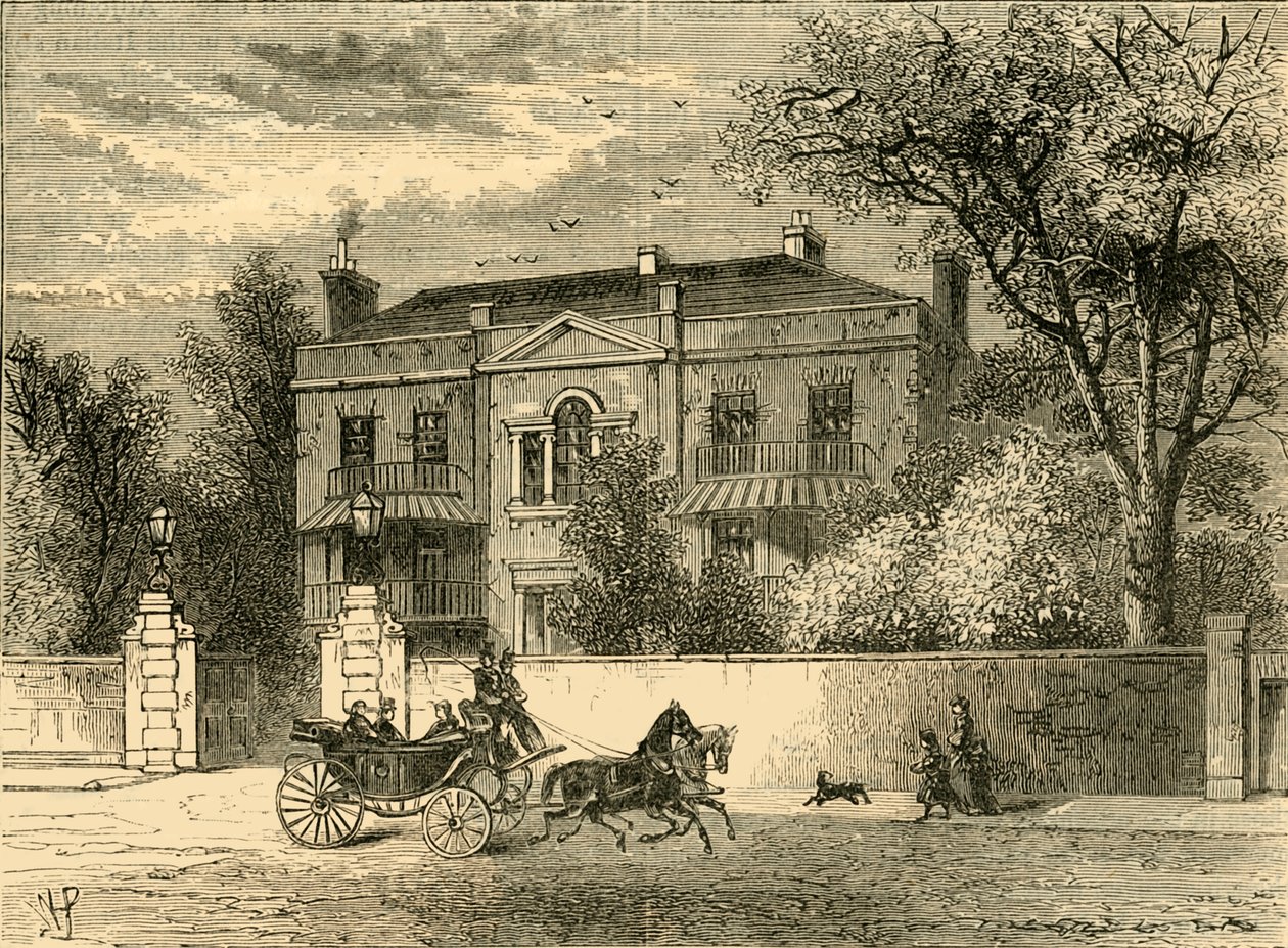 金士顿大厦（Kingston House），骑士桥，约1876年。 作者 不明