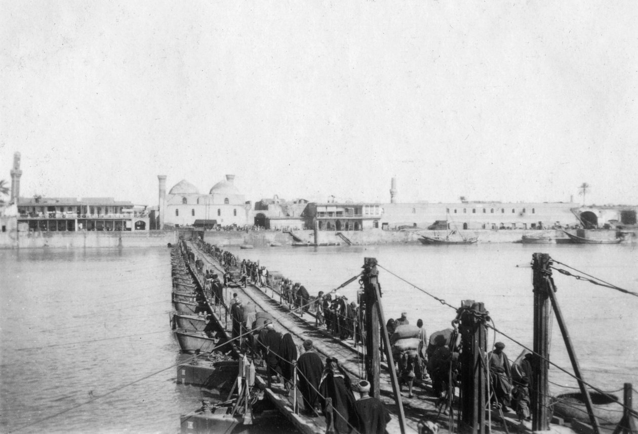 伊拉克巴格达Kotah船桥，1917-1919年 作者 不明