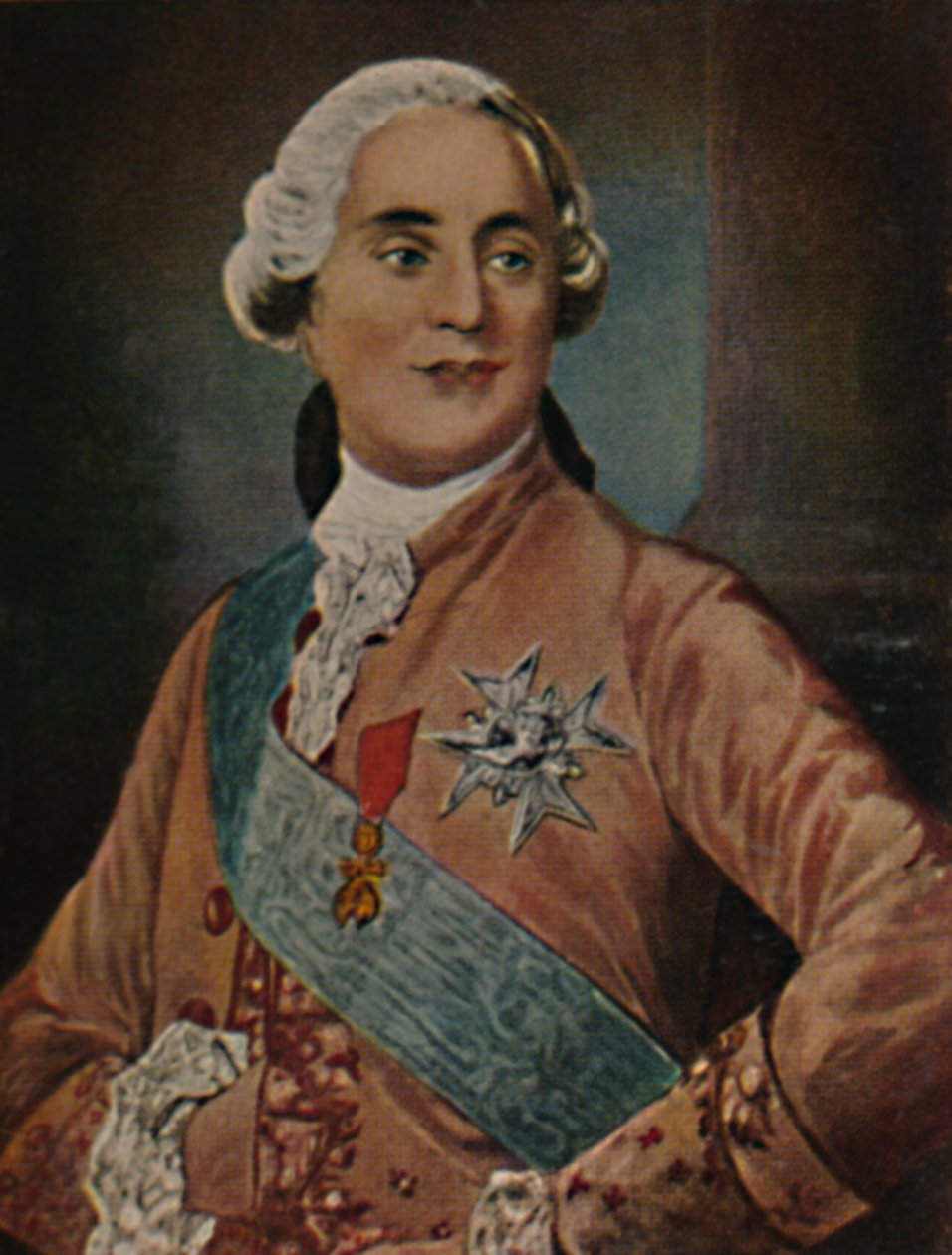 法国1754-1793年的路易十六国王。 -Duplessis绘画，1934年。 作者 不明