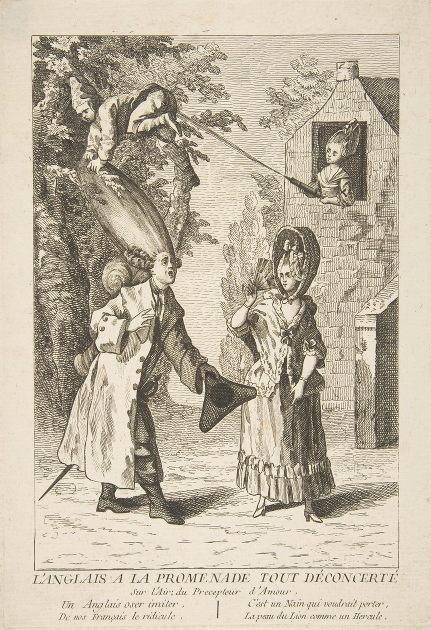 1720-75年在ToutDéconcerté长廊的英国人。 作者 不明