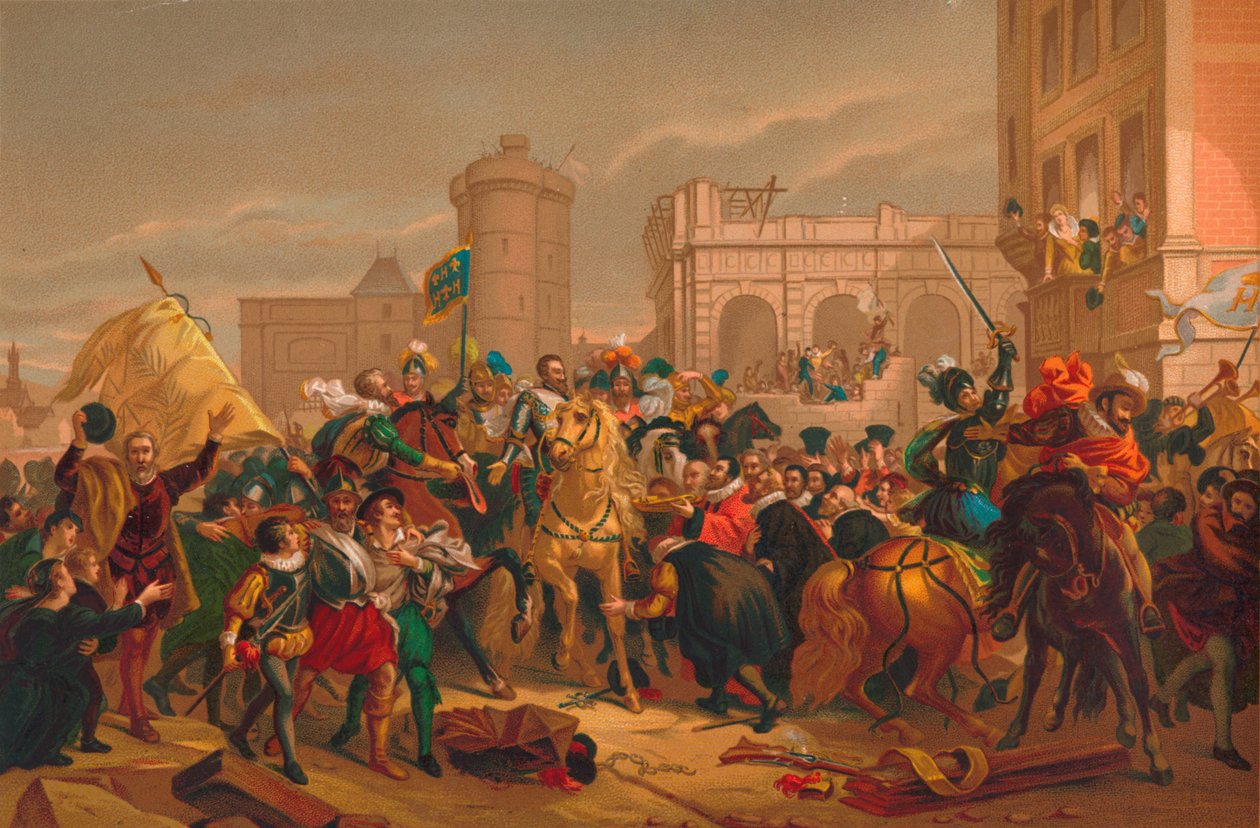 亨利四世（Lentree dHenri IV a Paris）亨利四世（Henri IV）进入巴黎，1817年 作者 不明