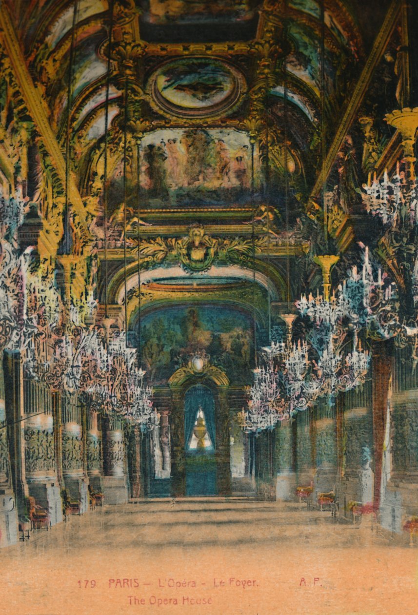 洛佩拉·卡尼尔（LopéraGarnier）-门厅，巴黎，c1920 作者 不明