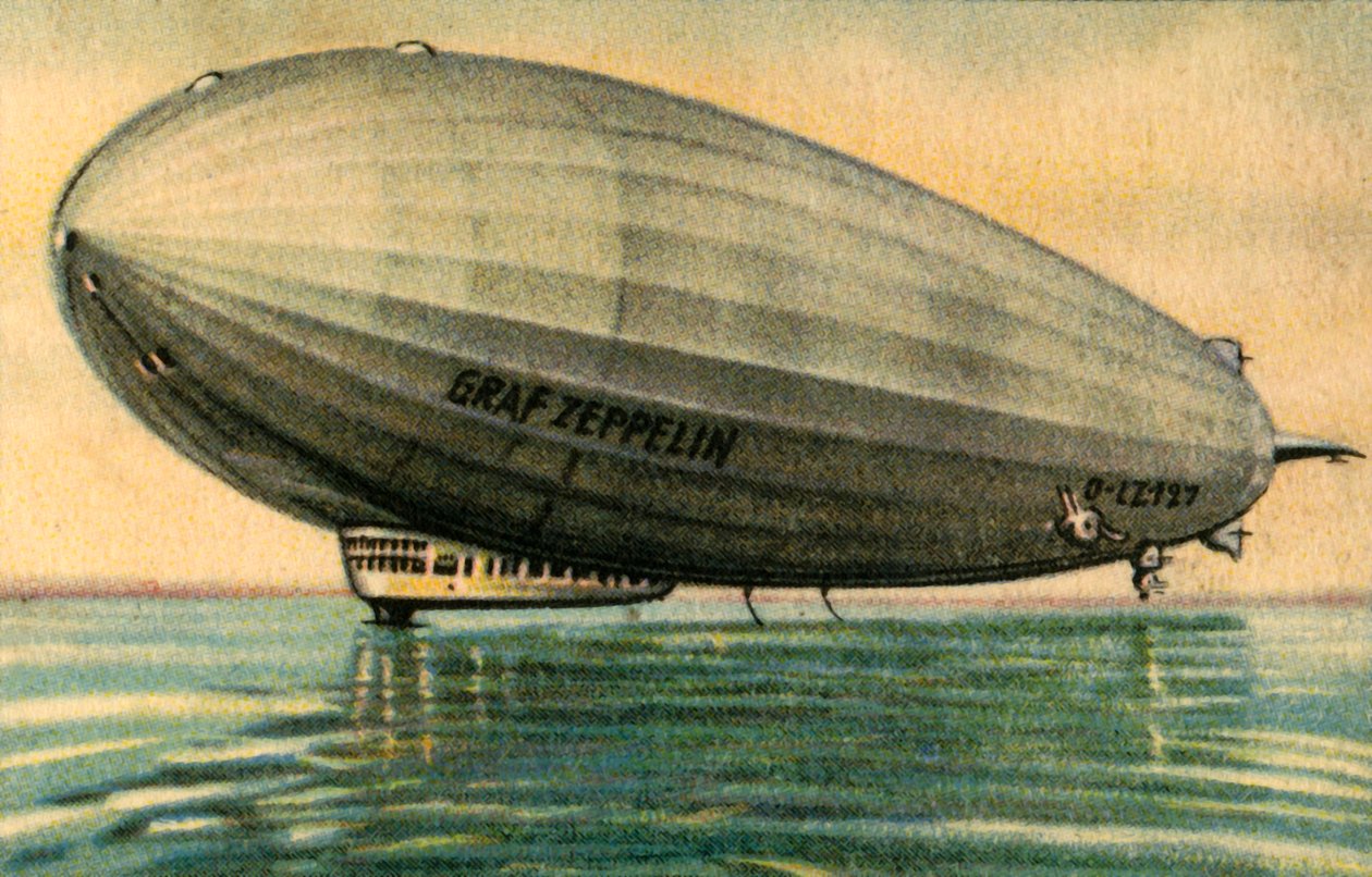LZ 127齐柏林飞艇，1928年，1932年。 作者 不明