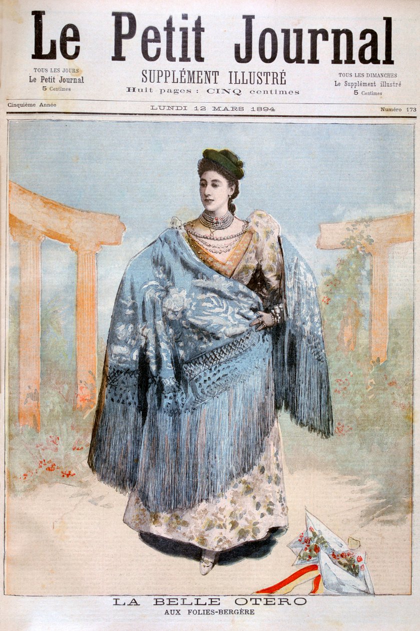 La Belle Otero，西班牙出生的舞者，女演员和妓女，1894年 作者 不明