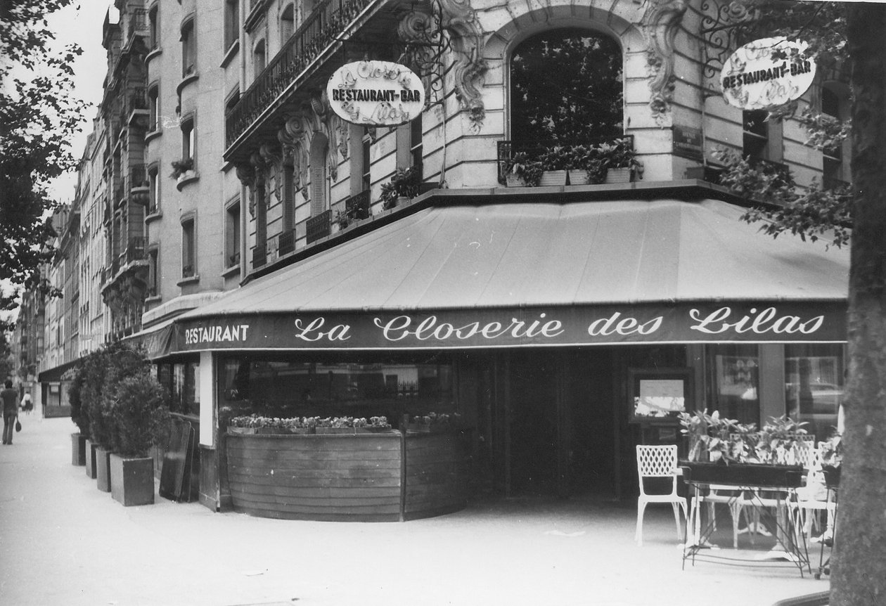 蒙巴纳斯的La Closerie des Lilas。 作者 不明