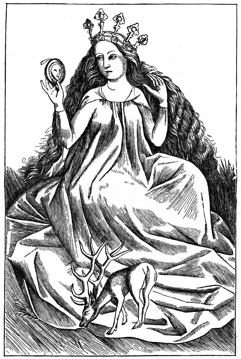 Damoiselle，1466年，1870年 作者 不明