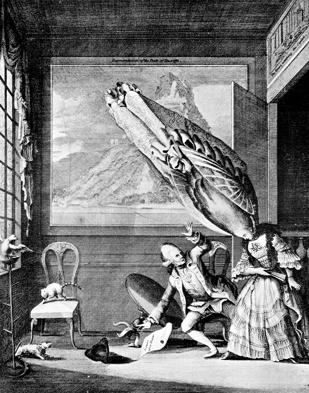 La Francoise a Londres：伦敦的法国女士或1771年度最佳头饰 作者 不明