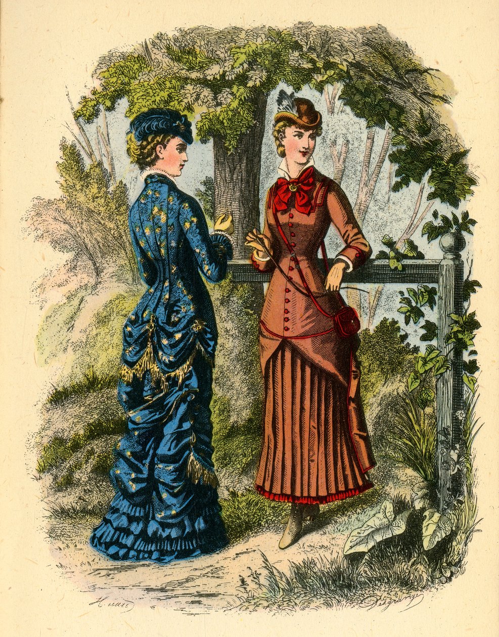 La Mode Illustree，1880年，1943年。 作者 不明