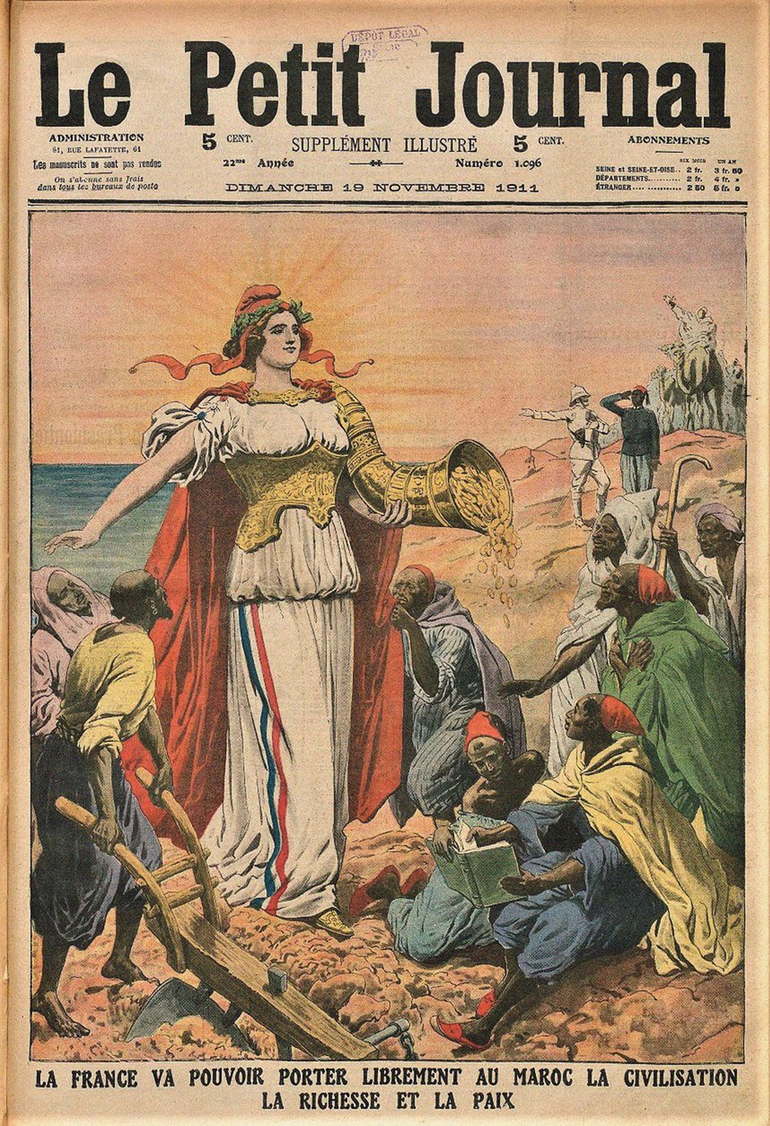 La mission civilisatrice 文明化的使命。小报》，1911年11月19日，1911年。 作者 不明