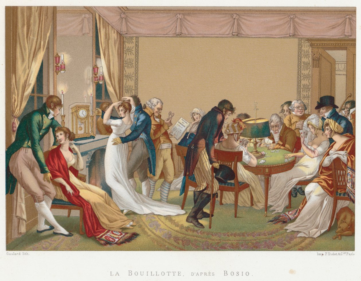 女士们，先生们，玩法国La Bouillotte，c1804-1814 作者 不明