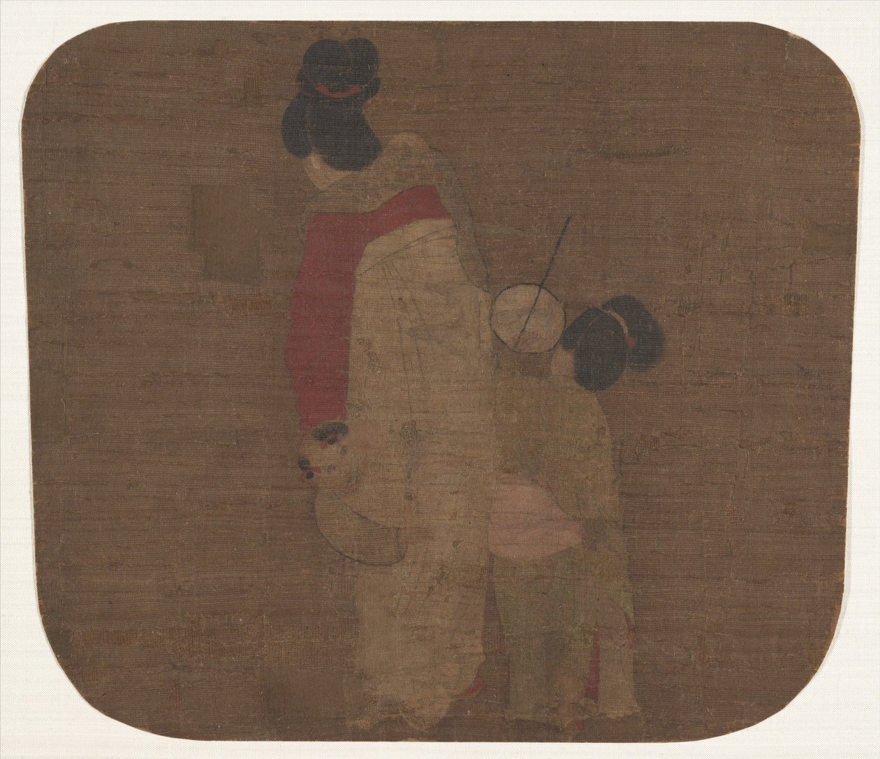 女士和儿童。 作者 不明