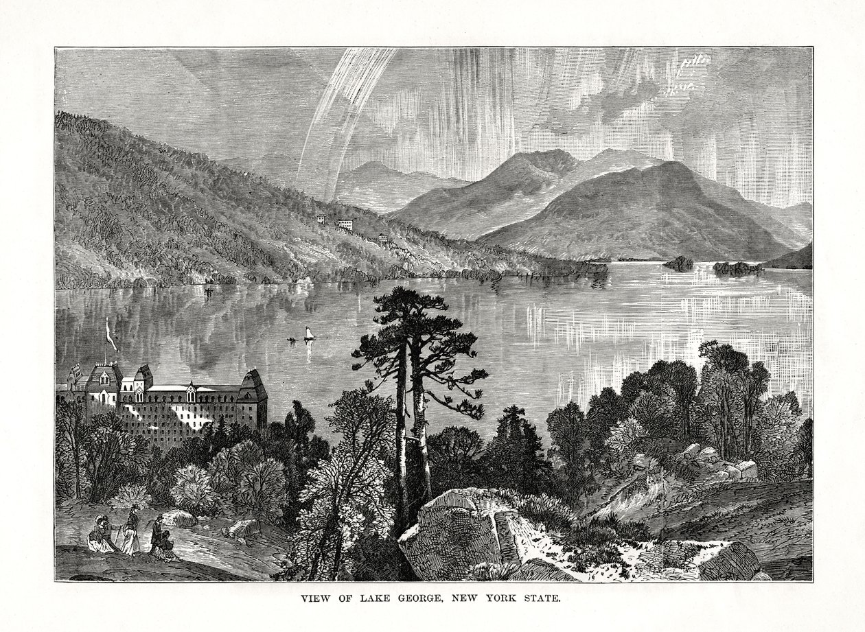 1877年，美国纽约州乔治湖 作者 不明