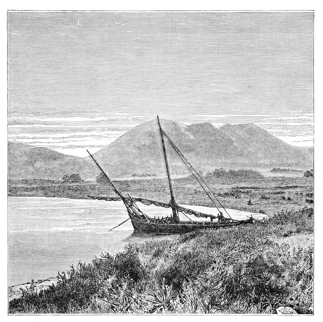 范湖，塔德万湾和土耳其尼姆鲁德山，1895年 作者 不明