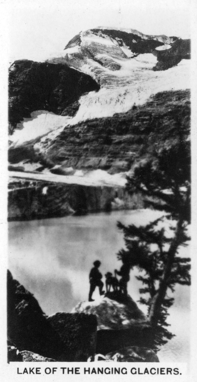 加拿大悬垂冰川湖，1920年代 作者 不明