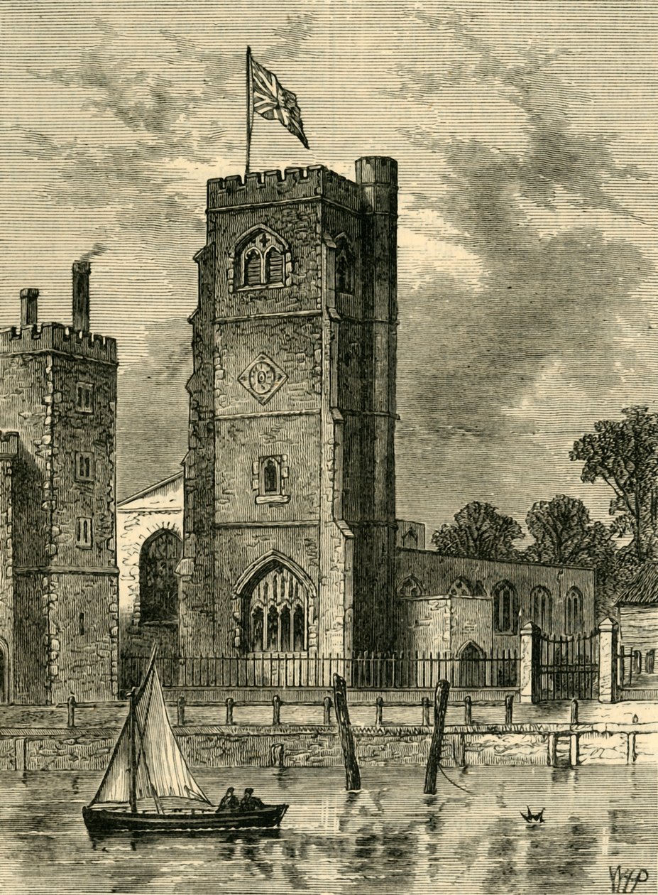 Lambeth教堂，1825年，c1878年。 作者 不明