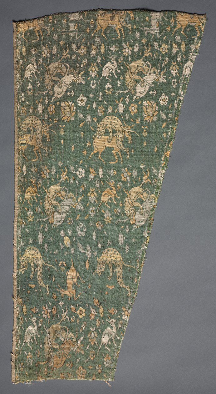 带有野生动物场景的Lampas，1500年代。 作者 不明