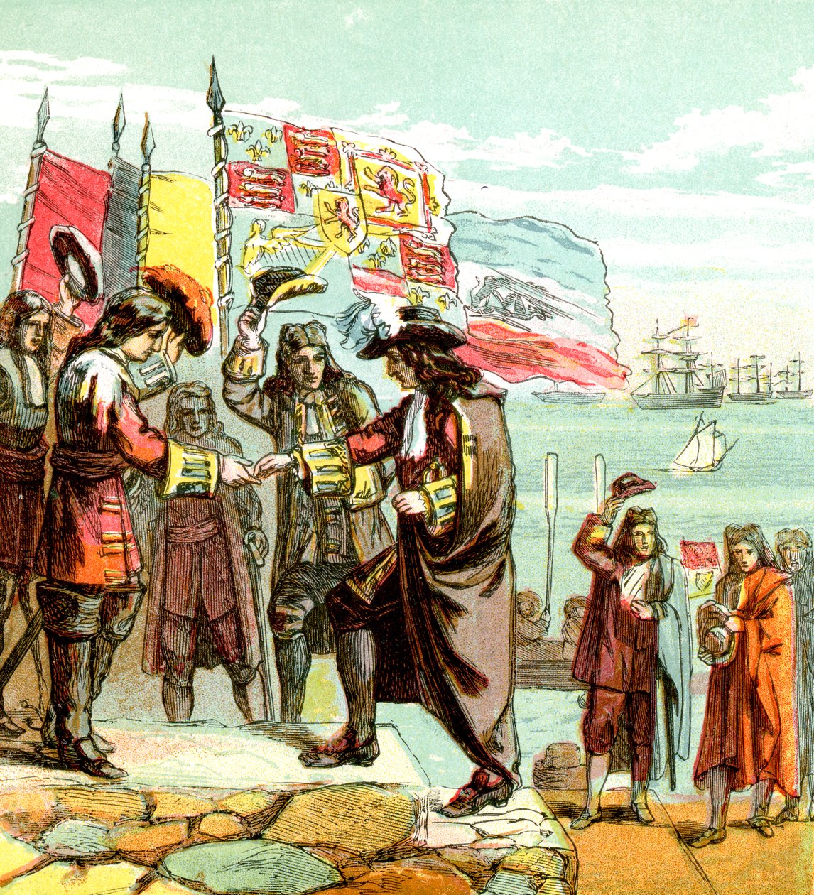 威廉·奥兰治着陆，1688年c1850年代 作者 不明