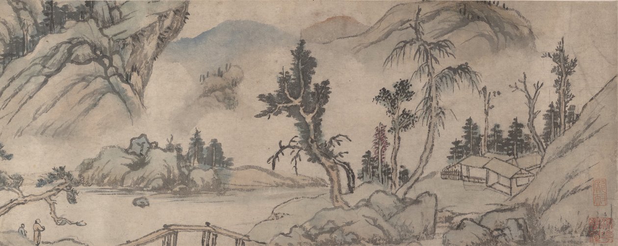 景观，20世纪初，假日期为1577年。 作者 不明