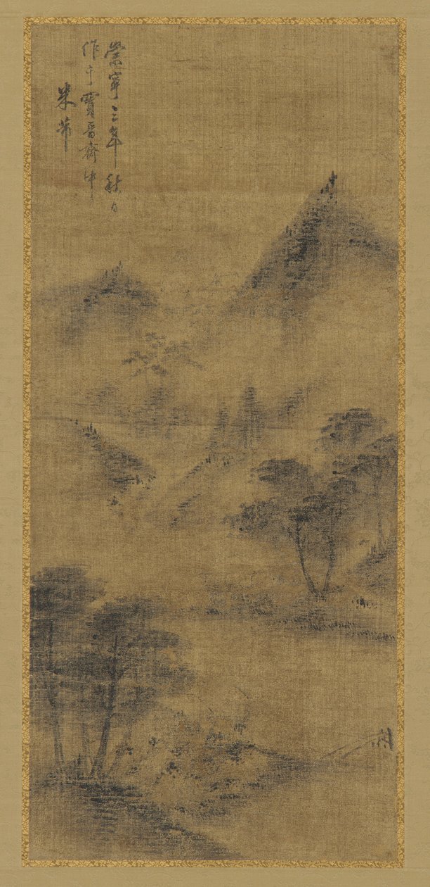 景观：山峰和溪流，明代，1368-1644。 作者 不明