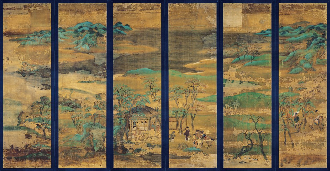 11至12世纪的风景屏风 作者 不明