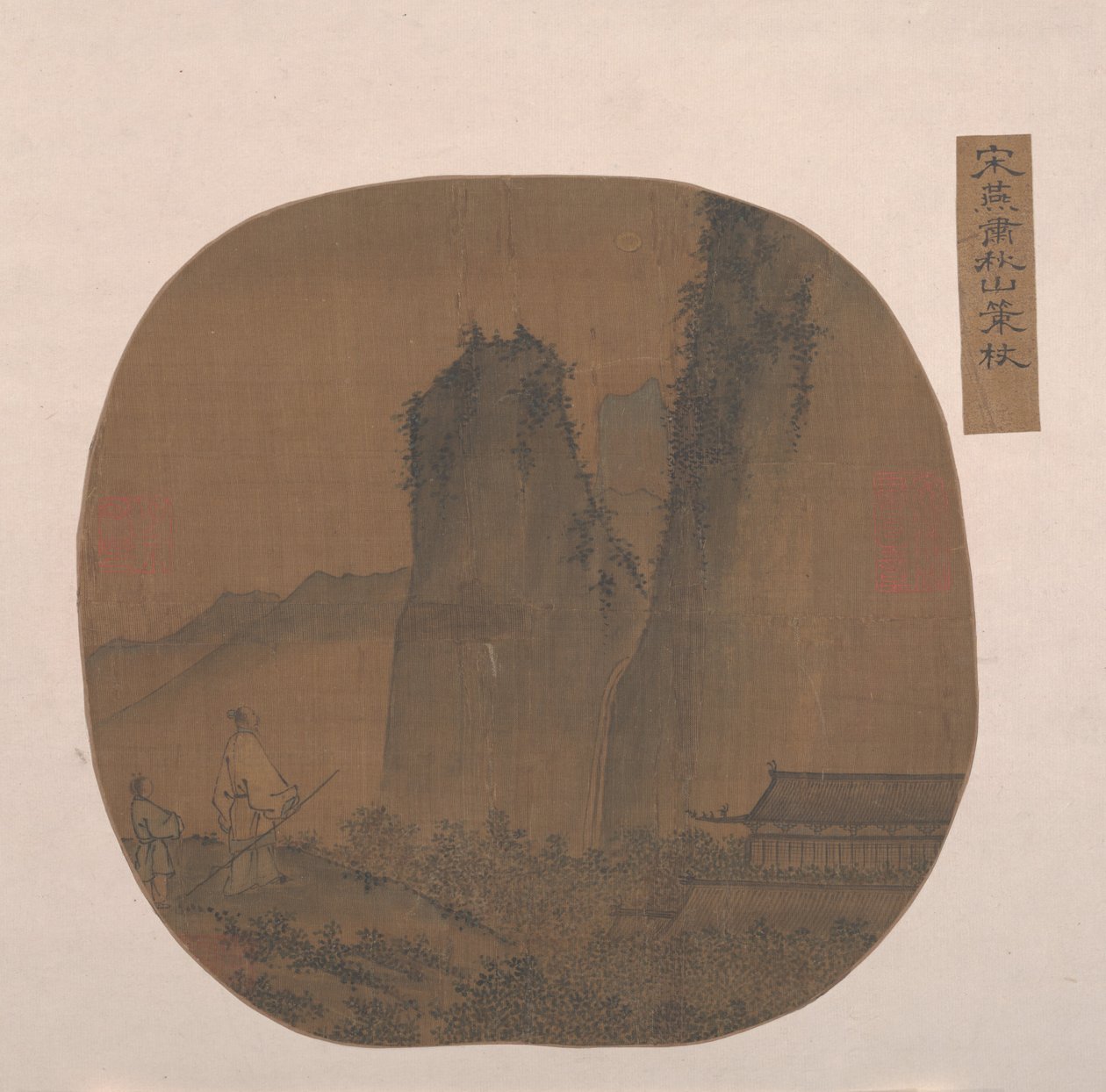 景观与寺庙。 作者 不明