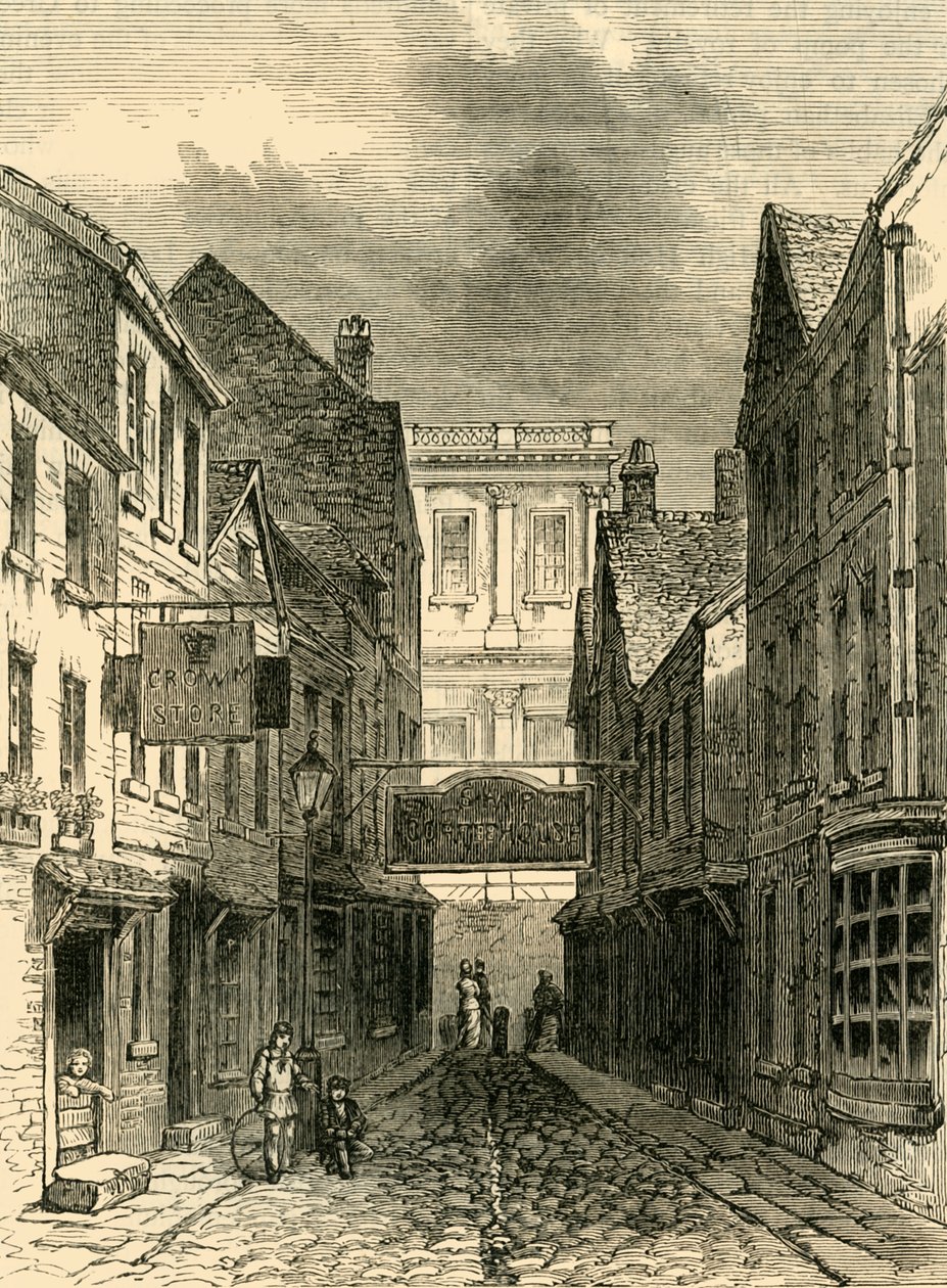 通往船街的车道，格林威治1830，建于1878年。 作者 不明