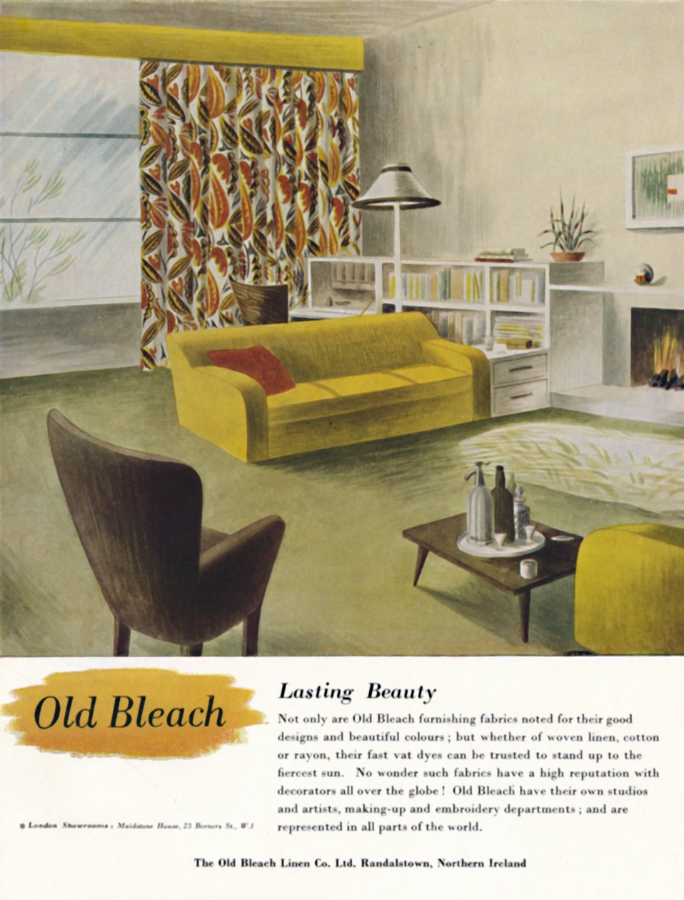 持久之美-Old Bleach Linen Co.广告，c1945年 作者 不明