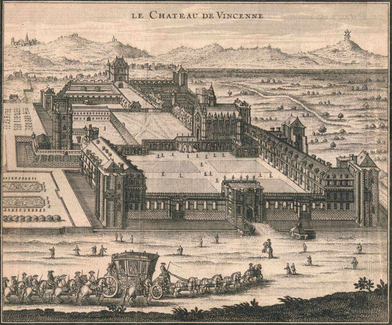 温尚城堡（Chateau De Vincenne），1723年。 作者 不明