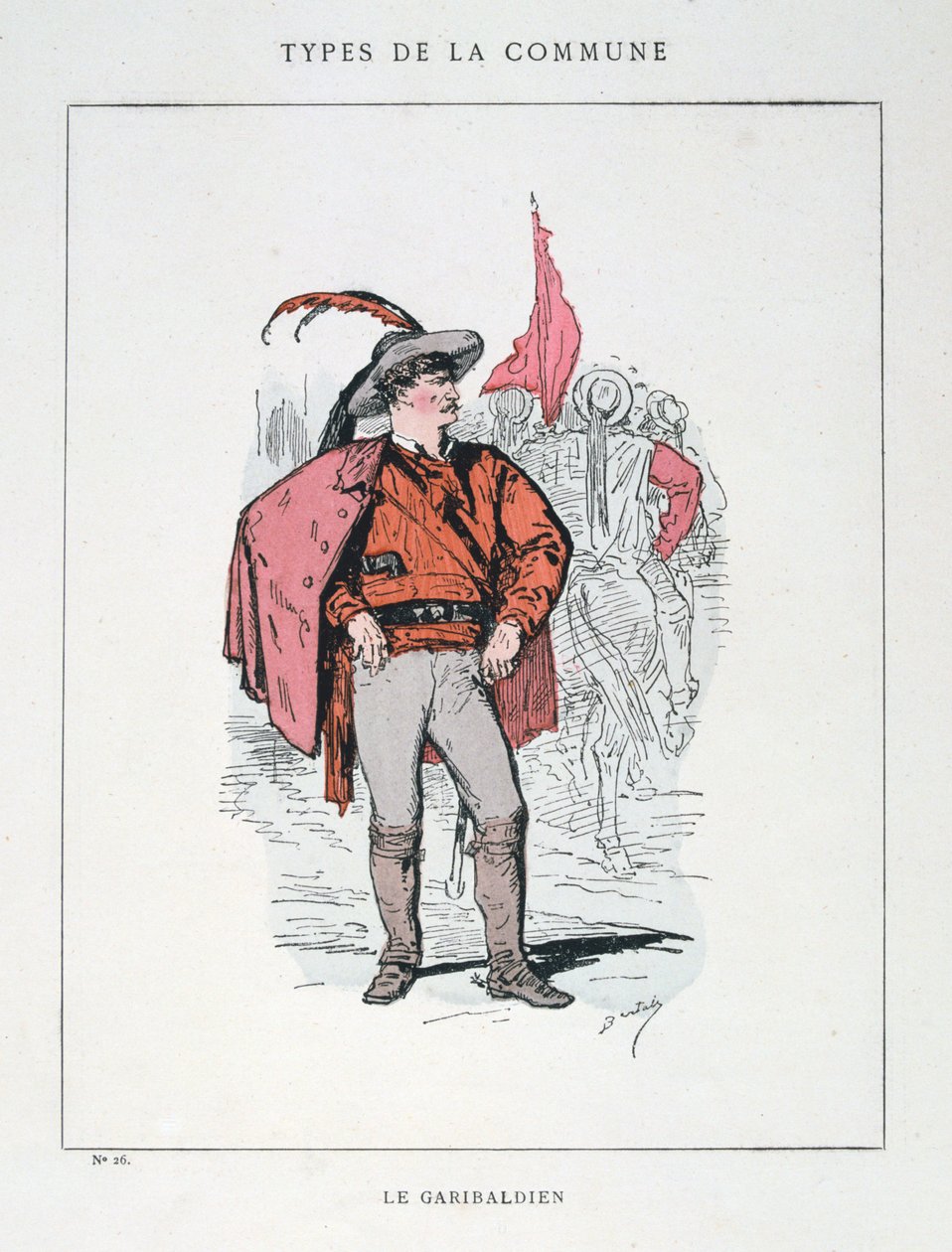 加里波第人，巴黎公社，1871年。 作者 不明