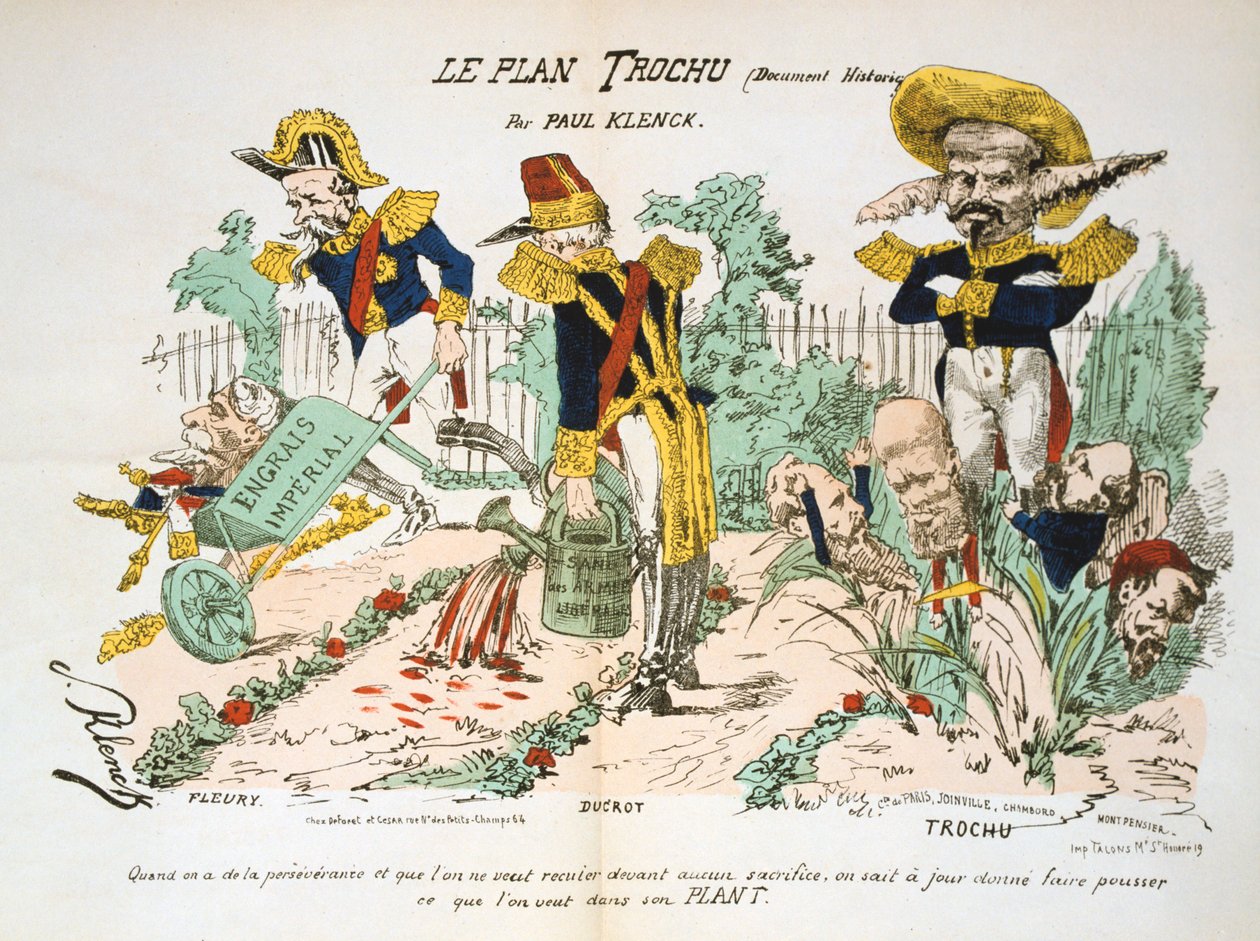 Le Plan有点，1870-1871年 作者 不明