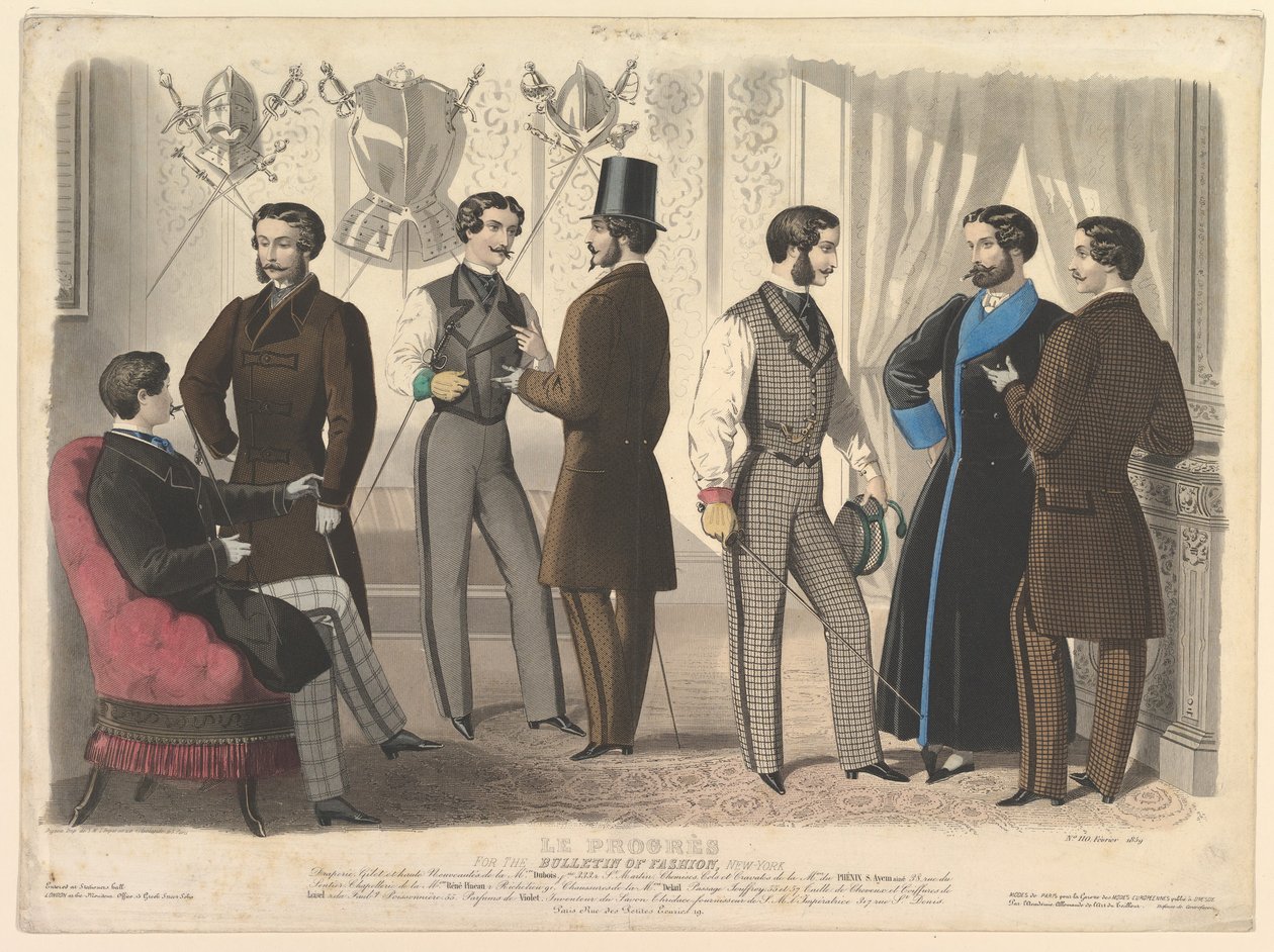 LeProgrès，《时尚公报》，纽约，第110号，1859年2月，巴黎现代艺术节。 作者 不明
