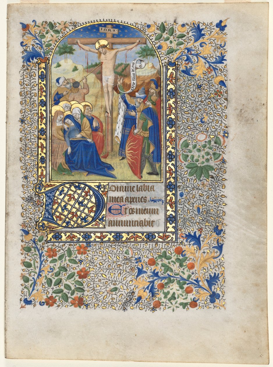 时光之叶：十字架的受难时间，c。 1435。 作者 不明