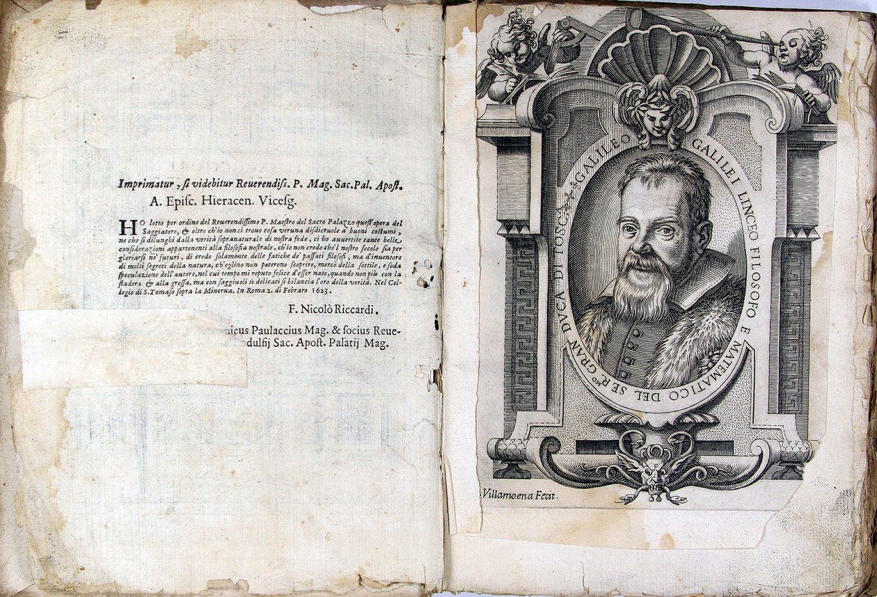 1623年伽利略·伽利莱（Galileo Galilei）的《测定者Il Saggiatore》一书的叶子 作者 不明