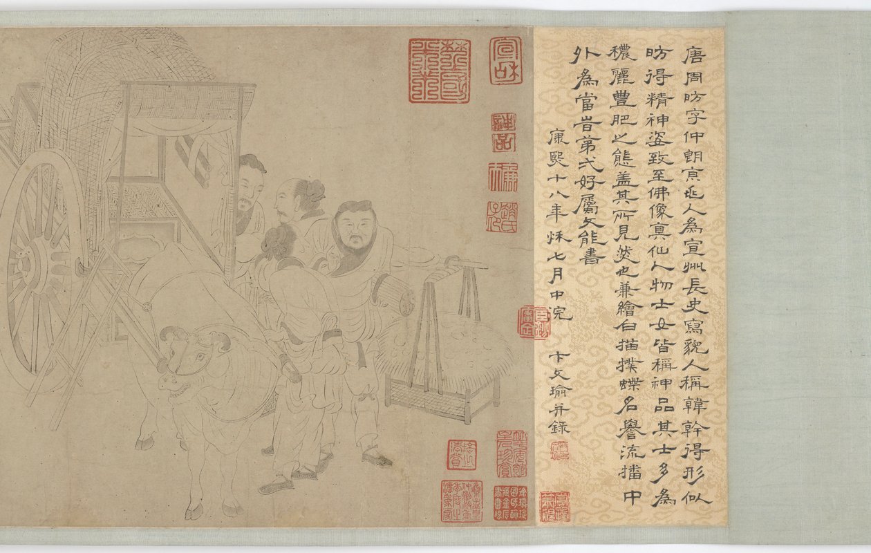留下小牛》，明朝，16世纪。 作者 不明