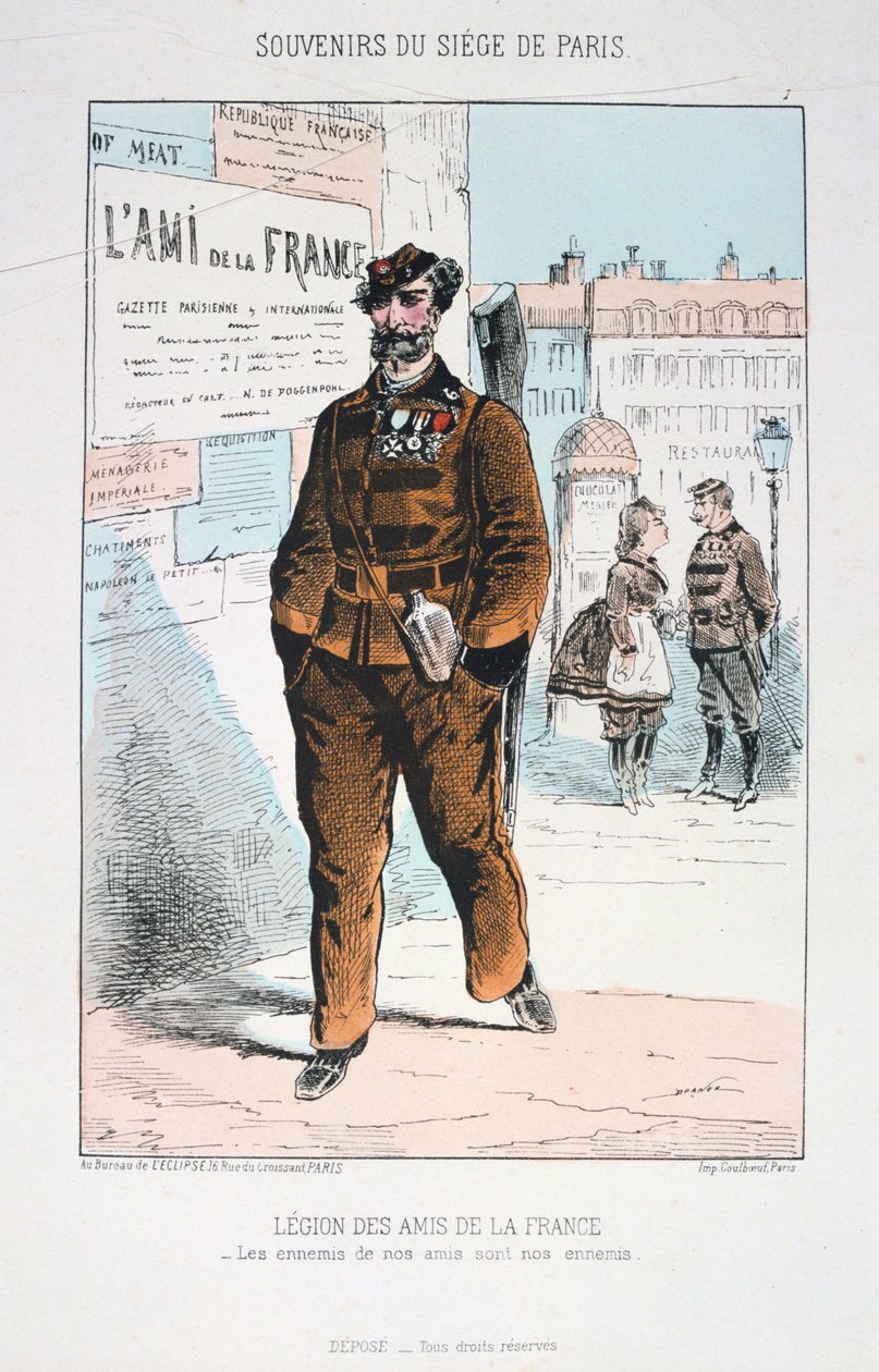 法国之友军团，巴黎围困，1870-1871年 作者 不明