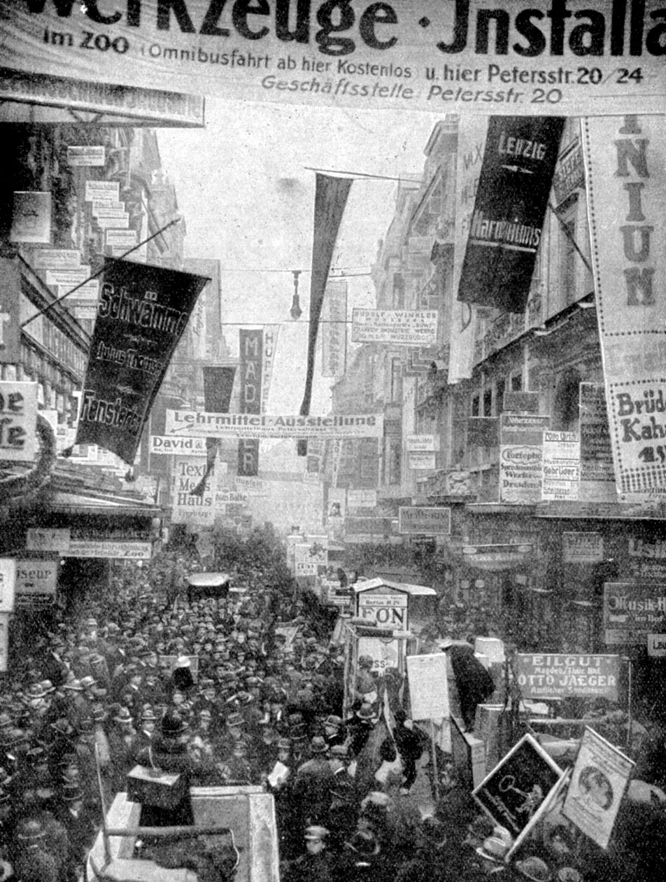 莱比锡伟大的广告大游行，德国莱比锡，1922年 作者 不明