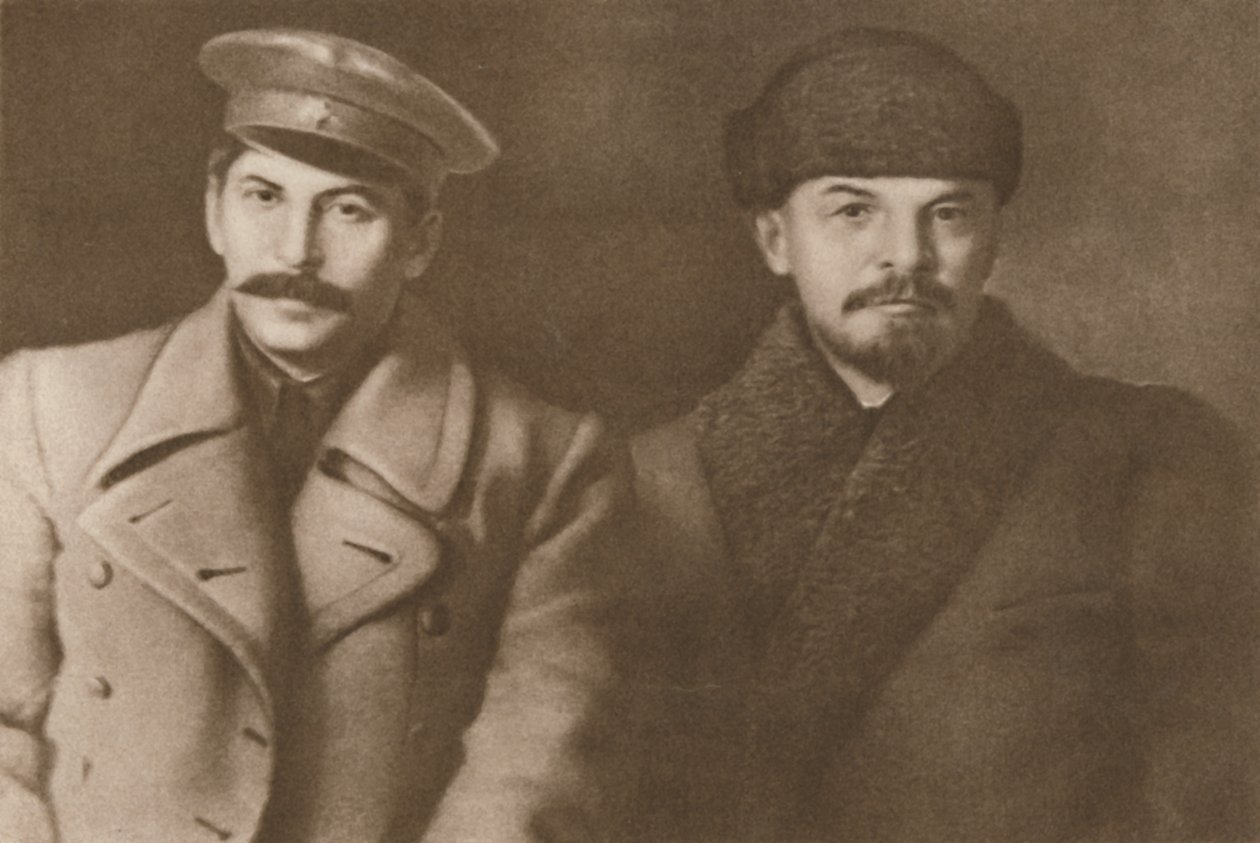 列宁和斯大林，1919年1月3日。 作者 不明