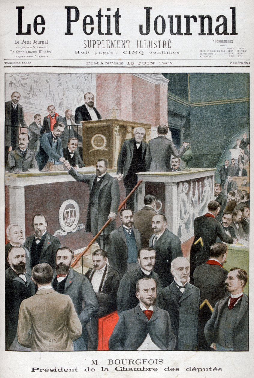 众议院议长莱昂·布尔乔亚（Leon Bourgeois），1902年 作者 不明