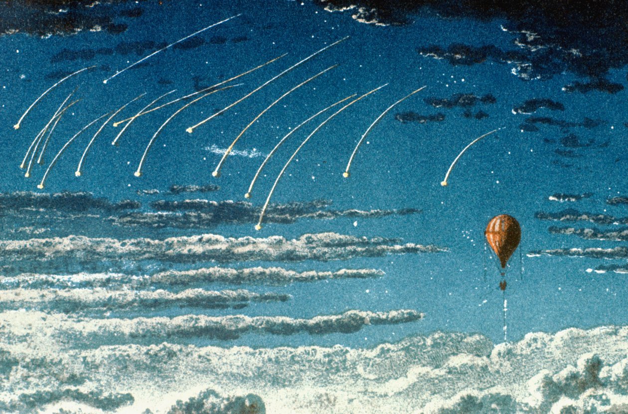 狮子座流星雨，1870年 作者 不明