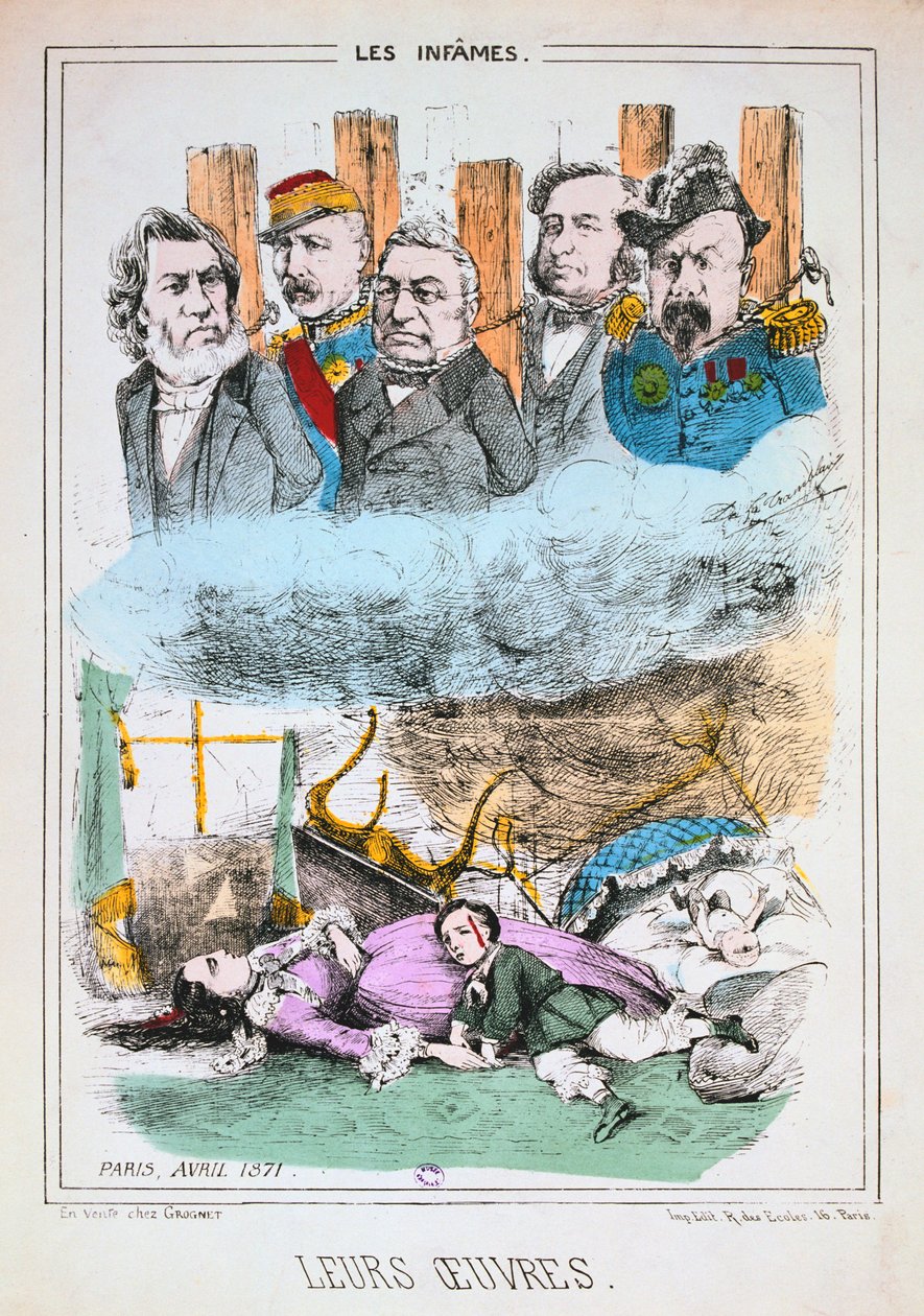 Les Infames，1871年4月，巴黎公社 作者 不明
